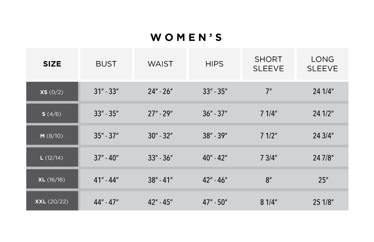 Us polo women size chart Outlet